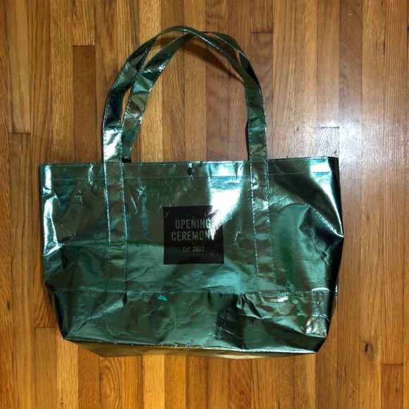 Opening Ceremony Handbags - Opening ceremony iridescent metallic tote bag